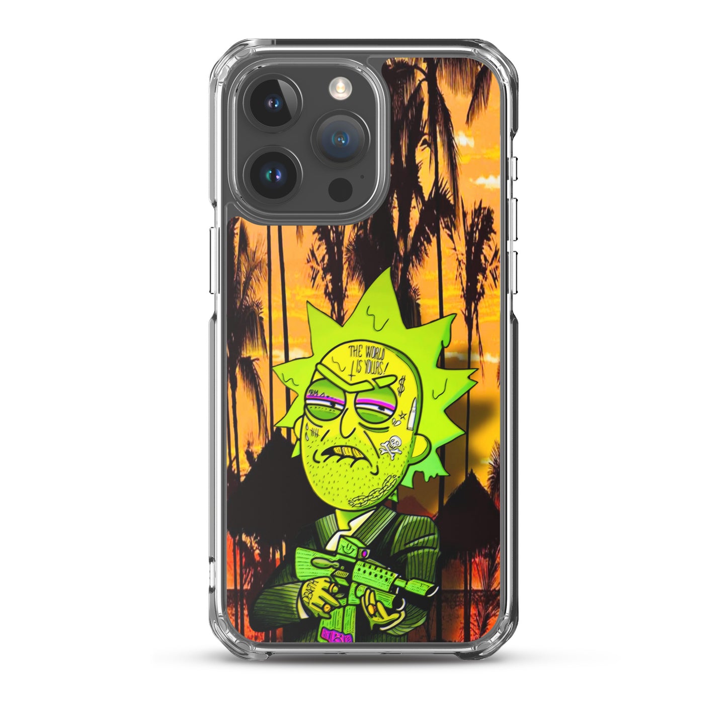 Designer Rick and Morty iPhone® Clear Case | Available for most iPhone® models | Wireless Charging Compatible