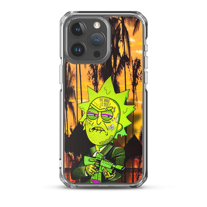 Designer Rick and Morty iPhone® Clear Case | Available for most iPhone® models | Wireless Charging Compatible