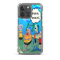 Designer Rick and Morty iPhone® Clear Case | Available for most iPhone® models | Wireless Charging Compatible