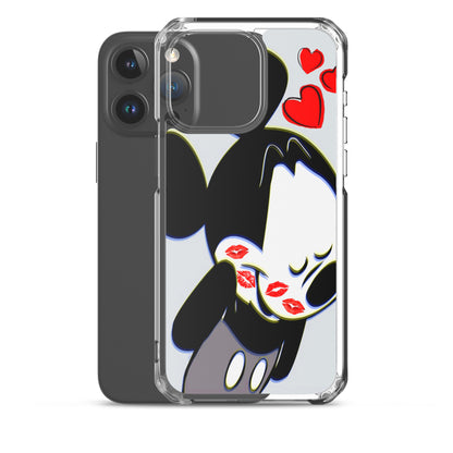 Designer Mickey-Mouse iPhone® Clear Case | Available for most iPhone® models | Wireless Charging Compatible