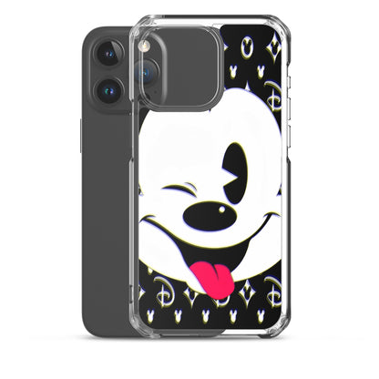 Designer Mickey-Mouse iPhone® Clear Case | Available for most iPhone® models | Wireless Charging Compatible