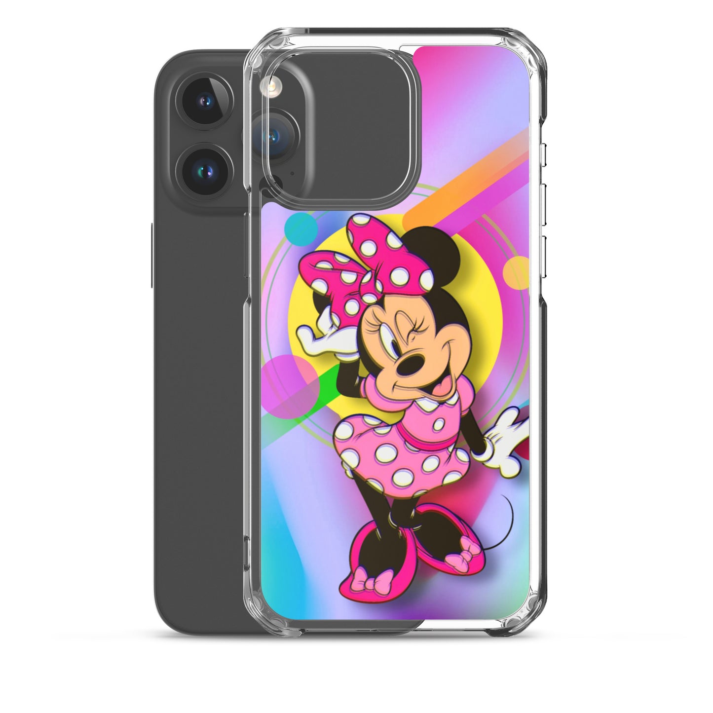 Designer Minnie-Mouse iPhone® Clear Case | Available for most iPhone® models | Wireless Charging Compatible