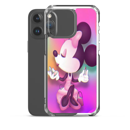 Designer Minnie-Mouse iPhone® Clear Case | Available for most iPhone® models | Wireless Charging Compatible