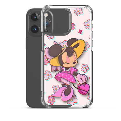 Designer Minnie-Mouse iPhone® Clear Case | Available for most iPhone® models | Wireless Charging Compatible