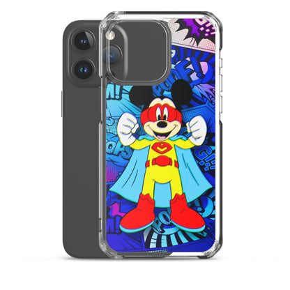 Designer Mickey-Mouse iPhone® Clear Case | Available for most iPhone® models | Wireless Charging Compatible