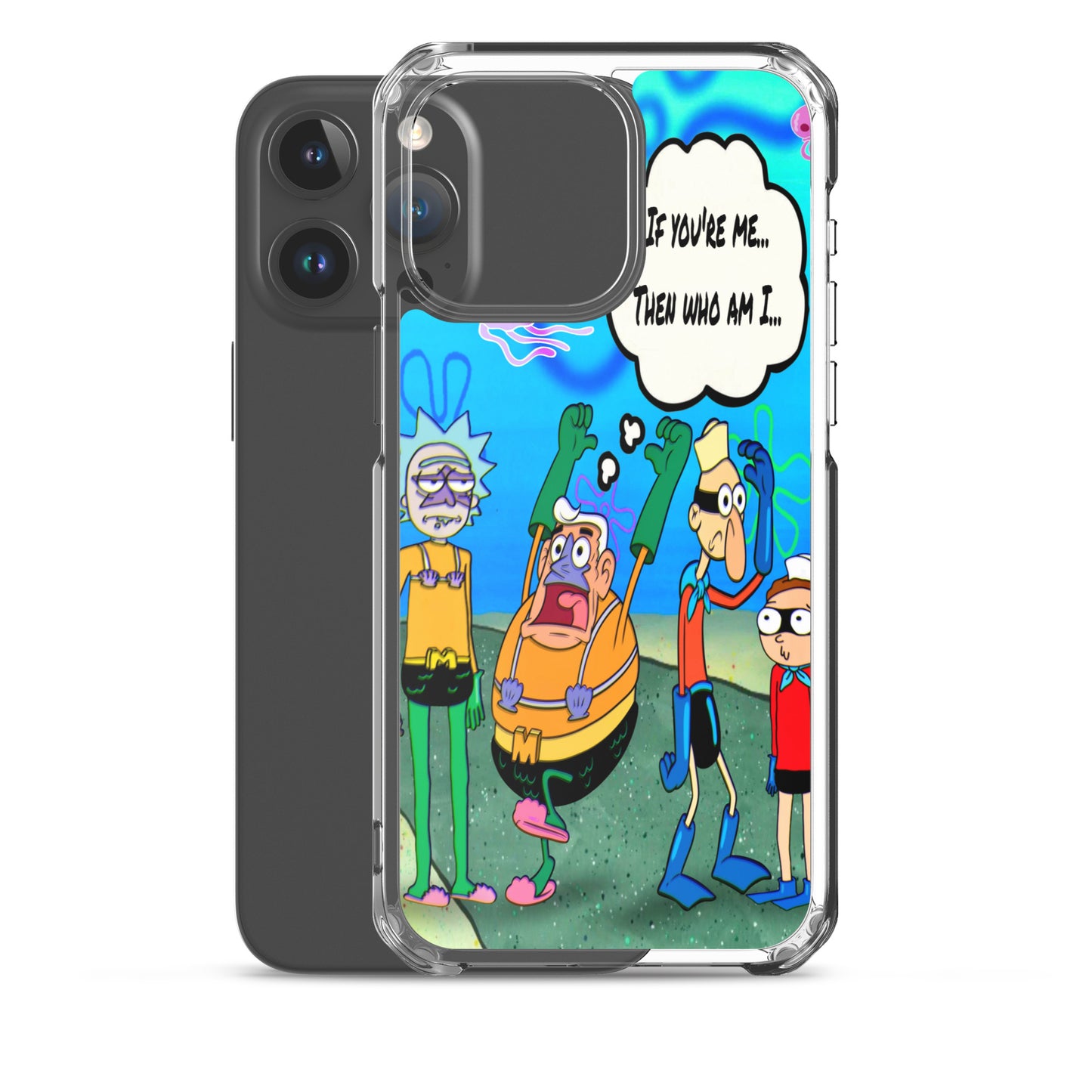 Designer Rick and Morty iPhone® Clear Case | Available for most iPhone® models | Wireless Charging Compatible