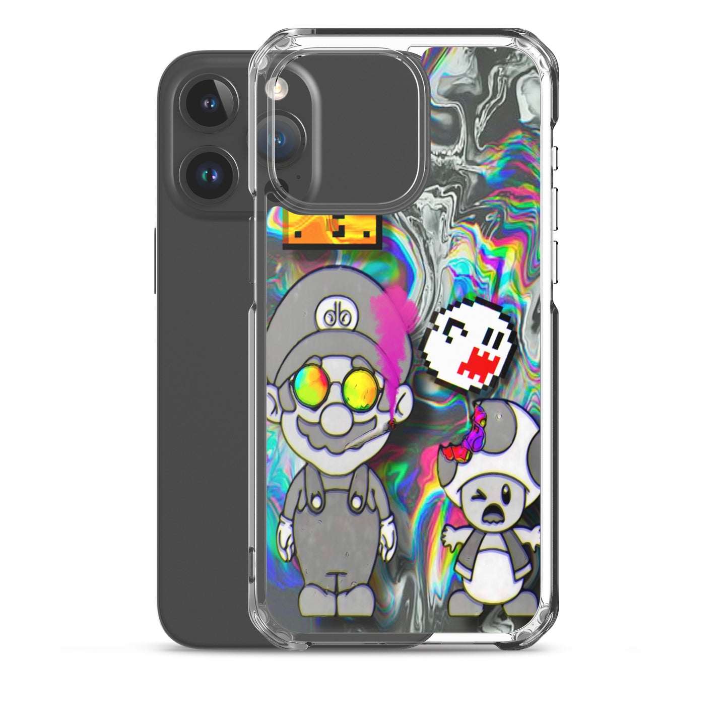 Designer Super-Mario and Toad iPhone® Clear Case | Available for most iPhone® models | Wireless Ch