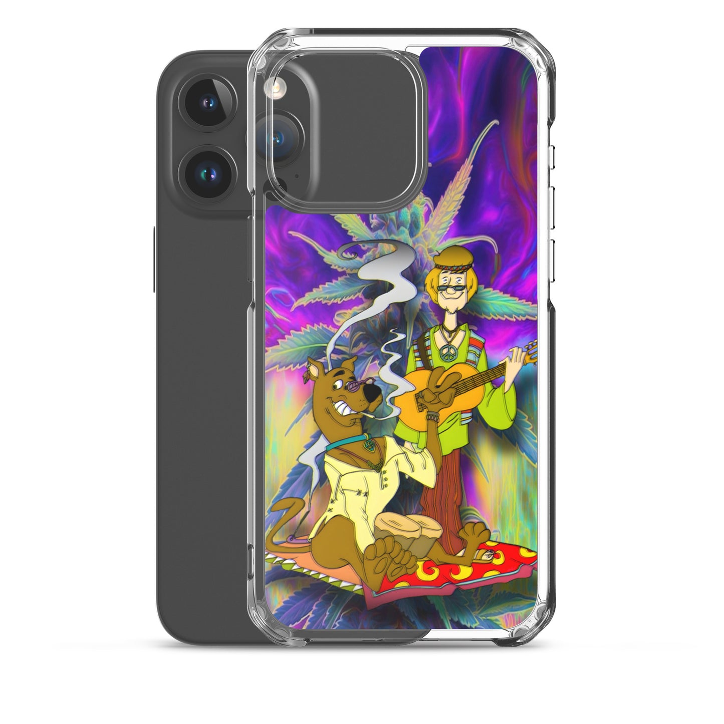 Designer Scooby-Doo and Shaggy iPhone® Clear Case | Available for most iPhone® models | Wireless Charging Compatible