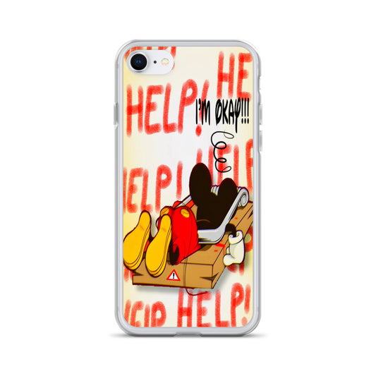 Designer Mickey-Mouse iPhone® Clear Case | Available for most iPhone® models | Wireless Charging Compatible