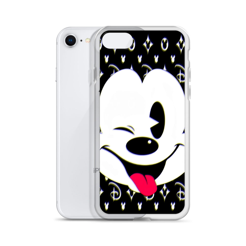 Designer Mickey-Mouse iPhone® Clear Case | Available for most iPhone® models | Wireless Charging Compatible