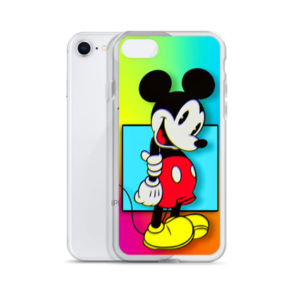 Designer Mickey-Mouse iPhone® Clear Case | Available for most iPhone® models | Wireless Charging Compatible