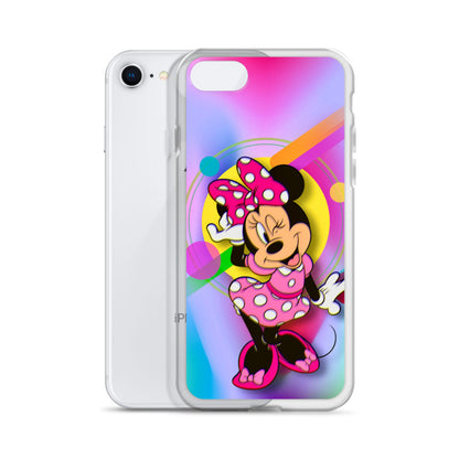 Designer Minnie-Mouse iPhone® Clear Case | Available for most iPhone® models | Wireless Charging Compatible