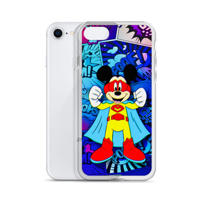 Designer Mickey-Mouse iPhone® Clear Case | Available for most iPhone® models | Wireless Charging Compatible