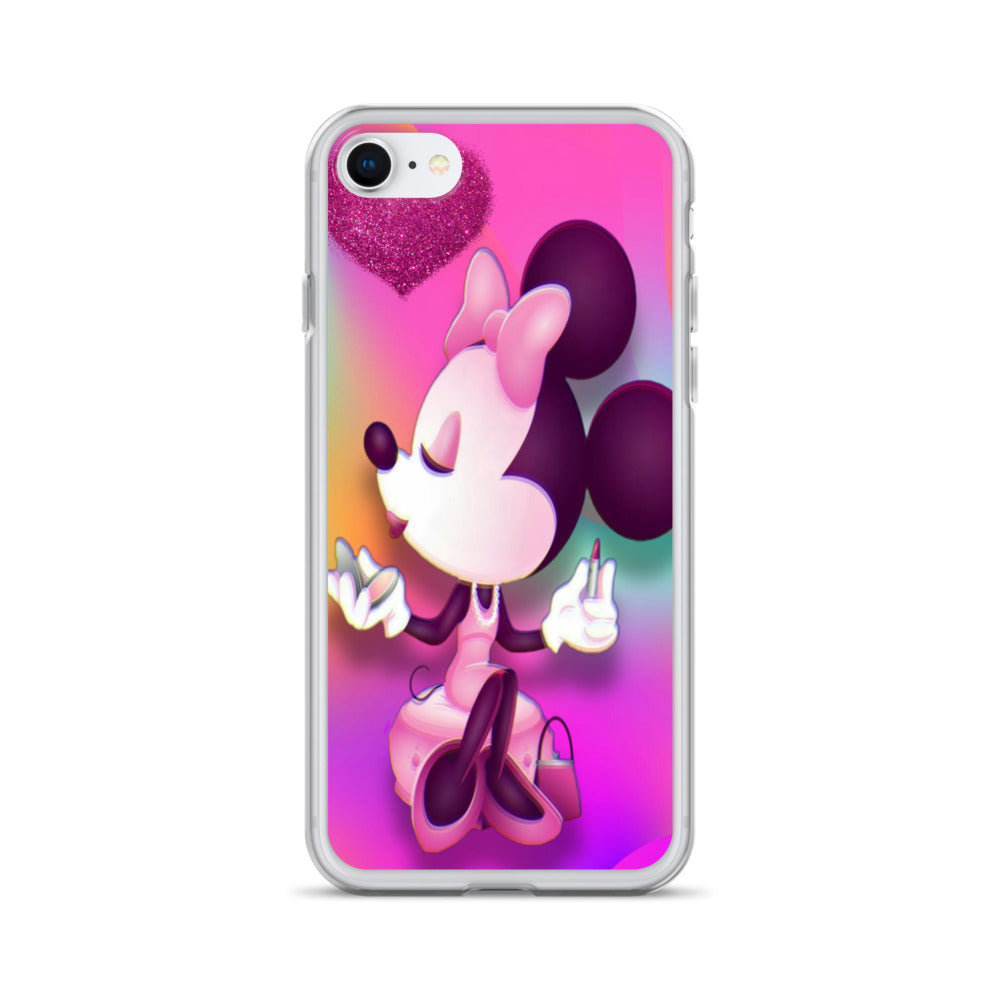 Designer Minnie-Mouse iPhone® Clear Case | Available for most iPhone® models | Wireless Charging Compatible