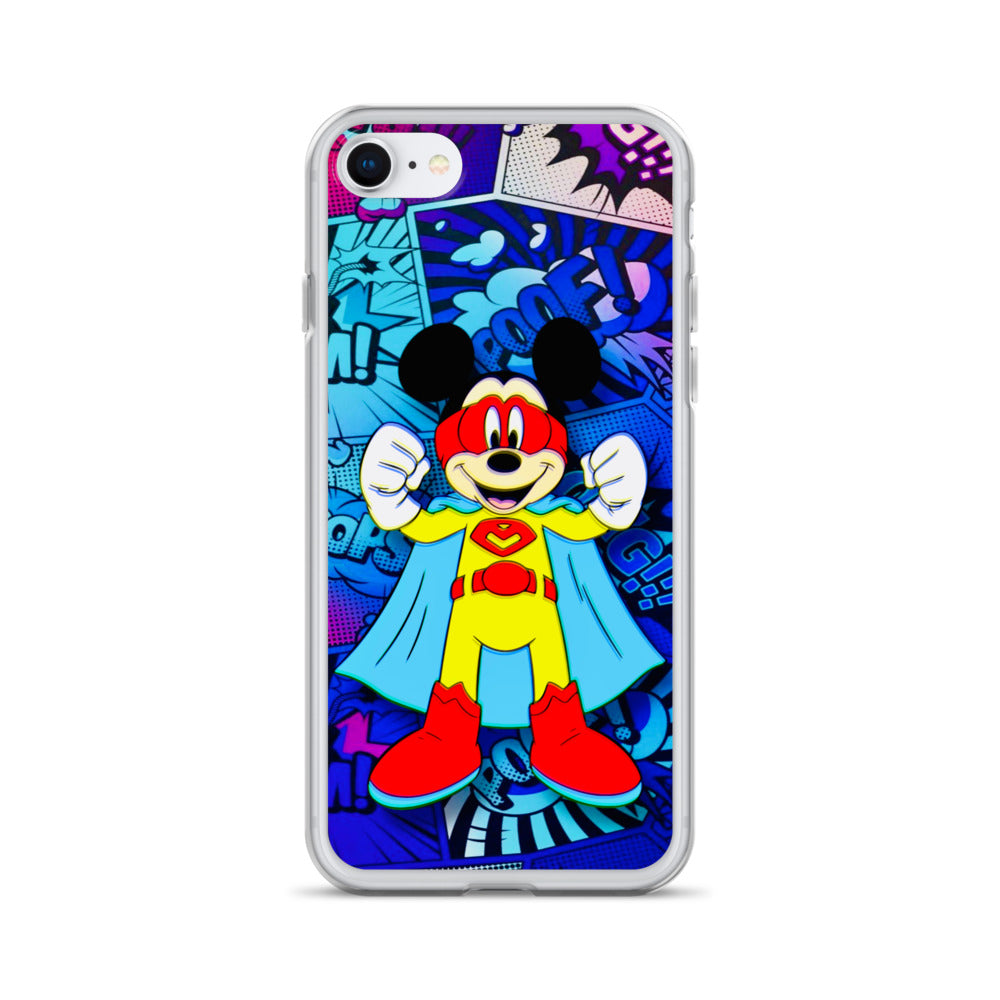 Designer Mickey-Mouse iPhone® Clear Case | Available for most iPhone® models | Wireless Charging Compatible