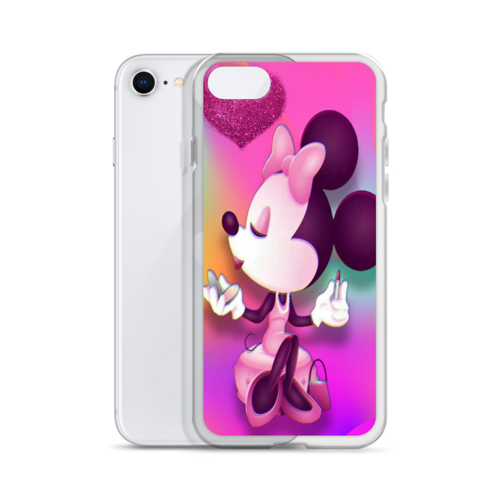 Designer Minnie-Mouse iPhone® Clear Case | Available for most iPhone® models | Wireless Charging Compatible