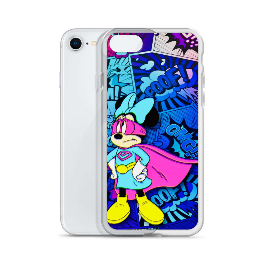 Designer Minnie-Mouse iPhone® Clear Case | Available for most iPhone® models | Wireless Charging Compatible