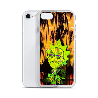 Designer Rick and Morty iPhone® Clear Case | Available for most iPhone® models | Wireless Charging Compatible