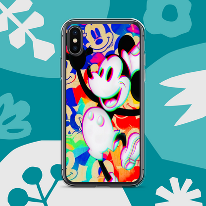 Mickey-Mouse iPhone® Clear Case | 3D Glitch Effect | Available for most iPhone® models | Wireless Charging Compatible