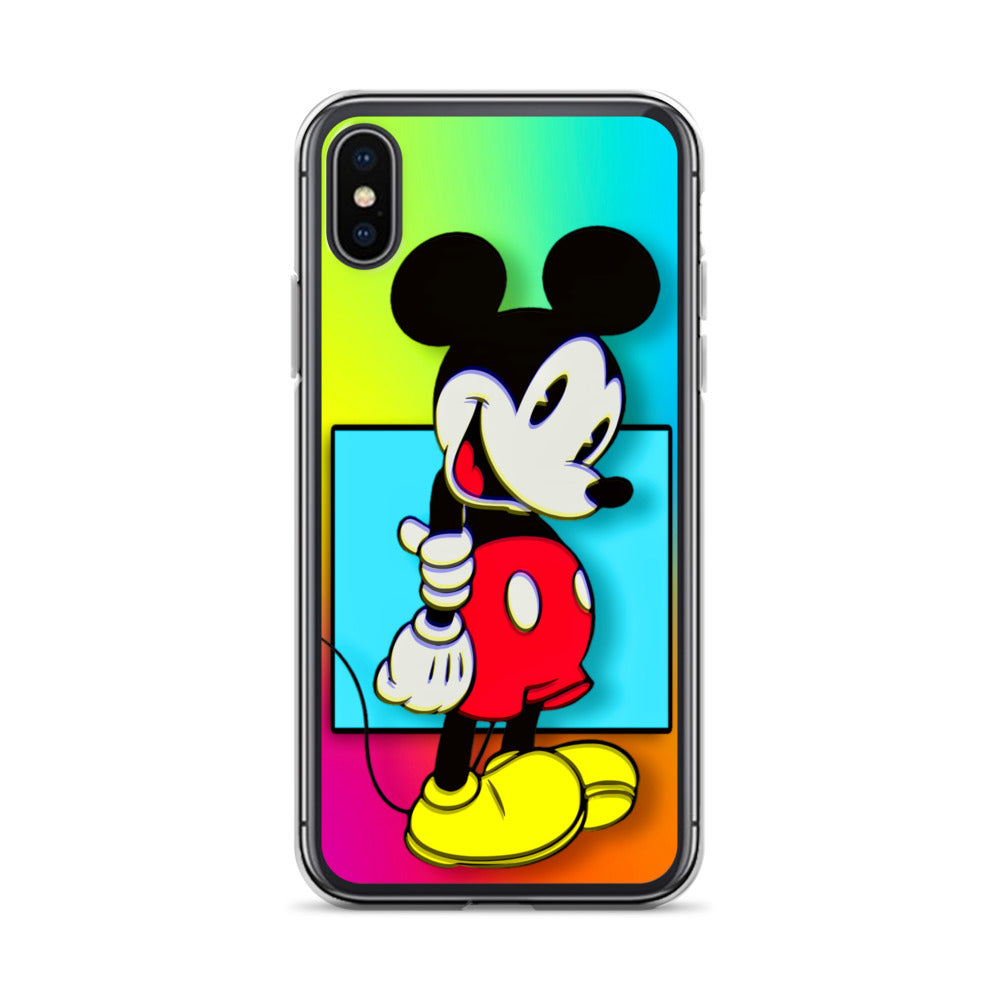 Designer Mickey-Mouse iPhone® Clear Case | Available for most iPhone® models | Wireless Charging Compatible