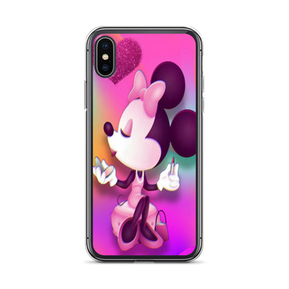 Designer Minnie-Mouse iPhone® Clear Case | Available for most iPhone® models | Wireless Charging Compatible