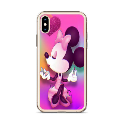 Designer Minnie-Mouse iPhone® Clear Case | Available for most iPhone® models | Wireless Charging Compatible