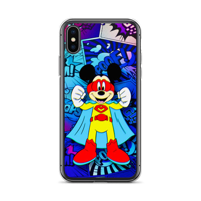 Designer Mickey-Mouse iPhone® Clear Case | Available for most iPhone® models | Wireless Charging Compatible