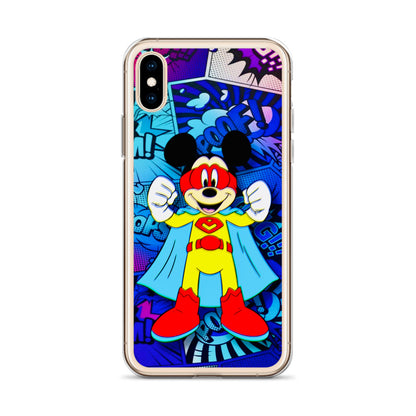 Designer Mickey-Mouse iPhone® Clear Case | Available for most iPhone® models | Wireless Charging Compatible