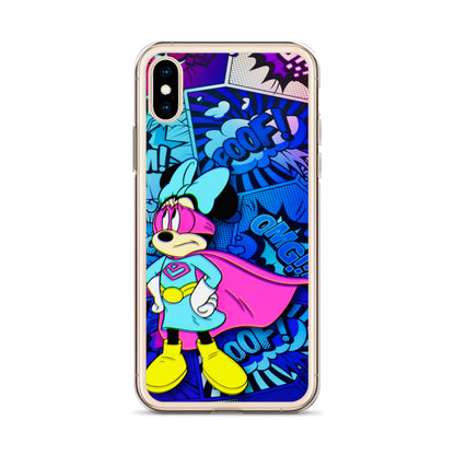 Designer Minnie-Mouse iPhone® Clear Case | Available for most iPhone® models | Wireless Charging Compatible