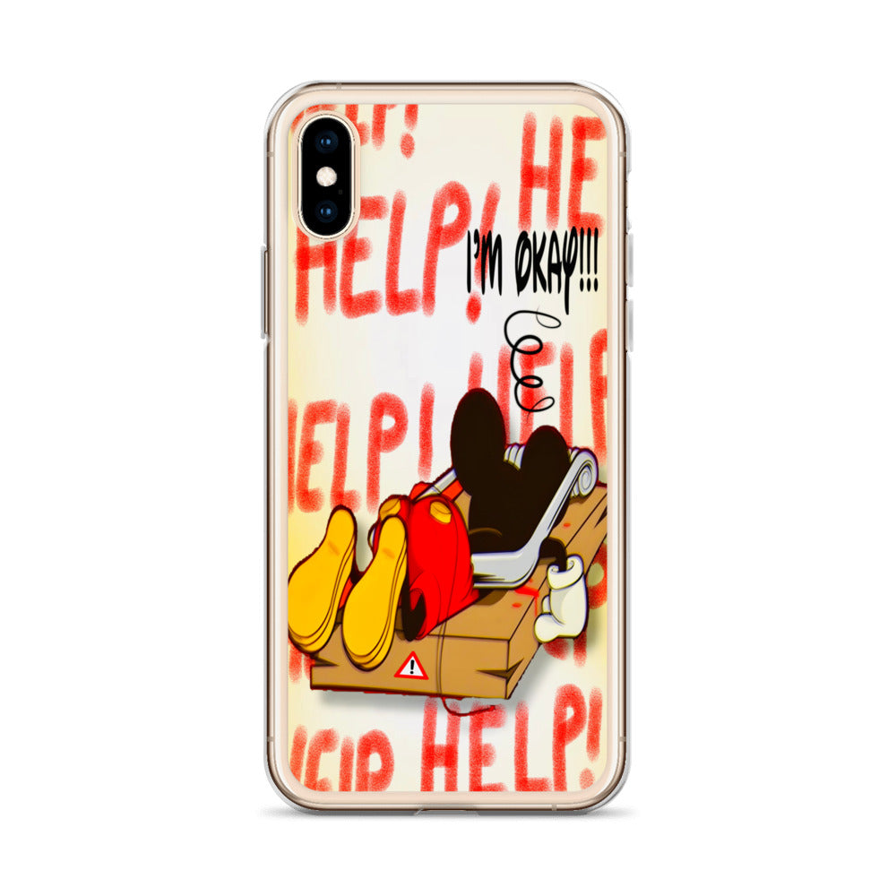 Designer Mickey-Mouse iPhone® Clear Case | Available for most iPhone® models | Wireless Charging Compatible