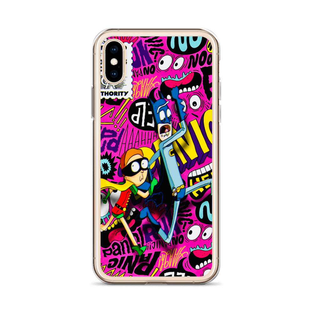 Designer Rick and Morty iPhone® Clear Case | Available for most iPhone® models | Wireless Charging Compatible