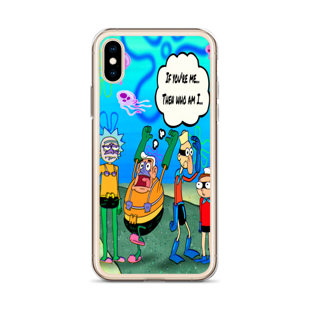 Designer Rick and Morty iPhone® Clear Case | Available for most iPhone® models | Wireless Charging Compatible