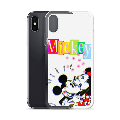 Designer Mickey-Mouse and Minnie-Mouse iPhone® Clear Case | Available for most iPhone® models | Wireless Charging Compatible