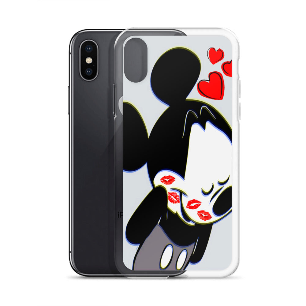 Designer Mickey-Mouse iPhone® Clear Case | Available for most iPhone® models | Wireless Charging Compatible