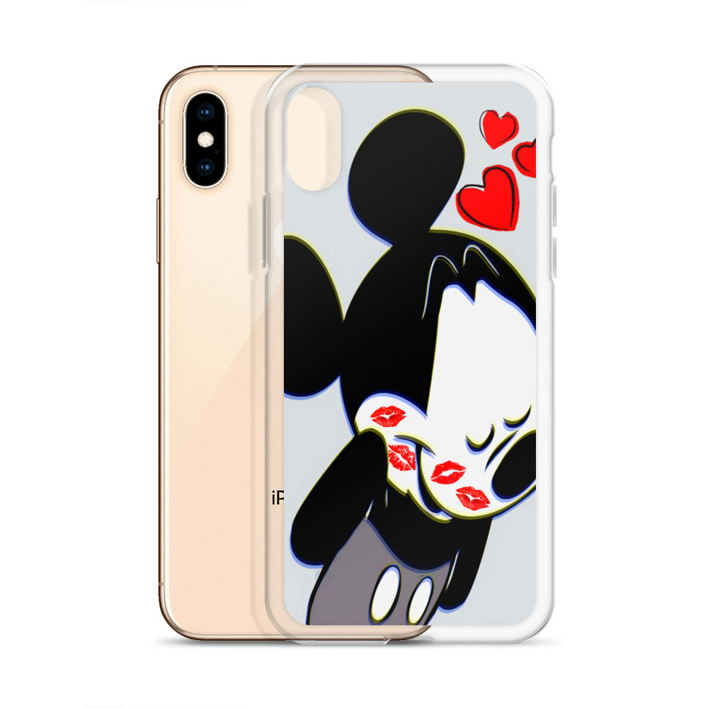 Designer Mickey-Mouse iPhone® Clear Case | Available for most iPhone® models | Wireless Charging Compatible