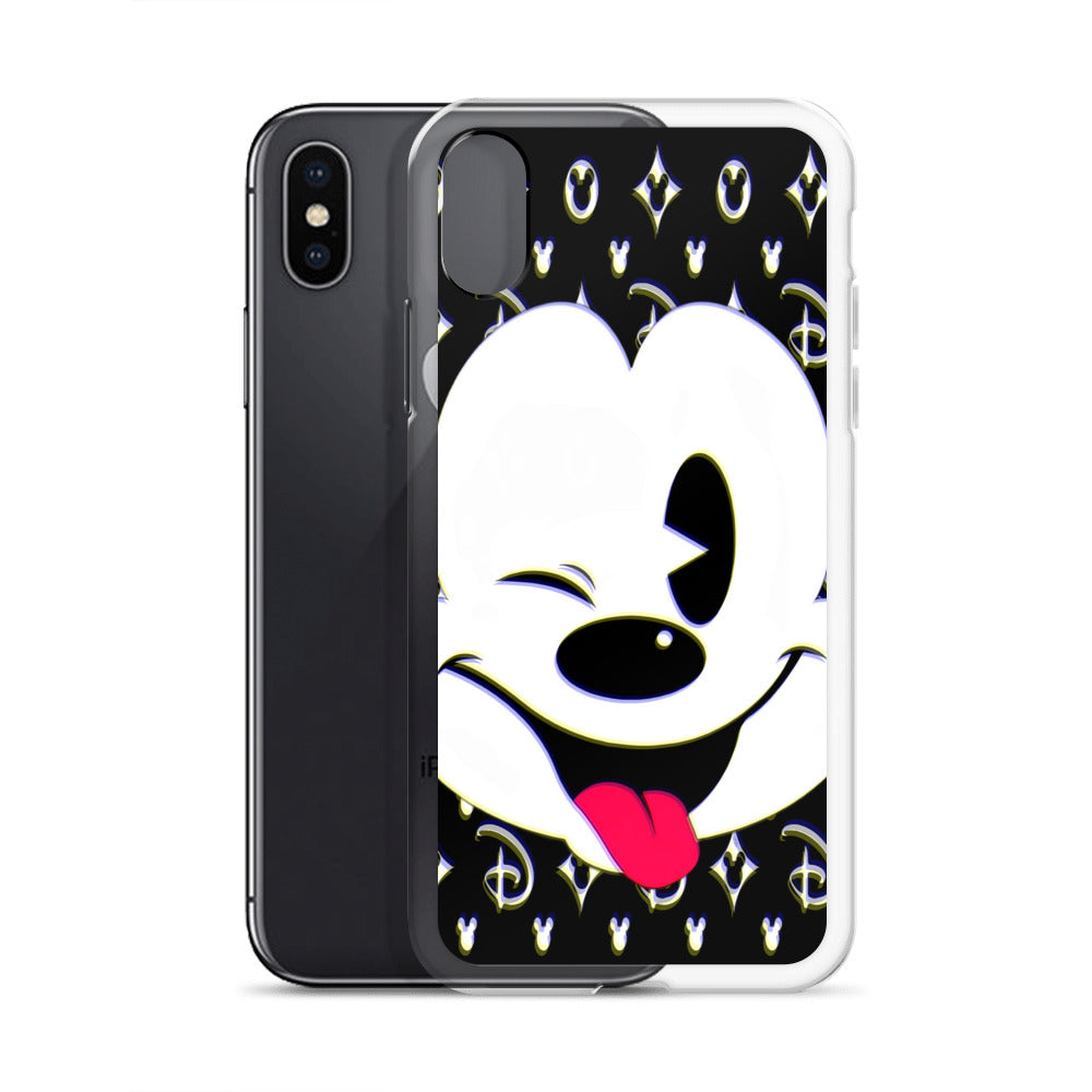 Designer Mickey-Mouse iPhone® Clear Case | Available for most iPhone® models | Wireless Charging Compatible