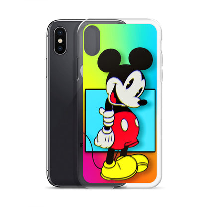 Designer Mickey-Mouse iPhone® Clear Case | Available for most iPhone® models | Wireless Charging Compatible