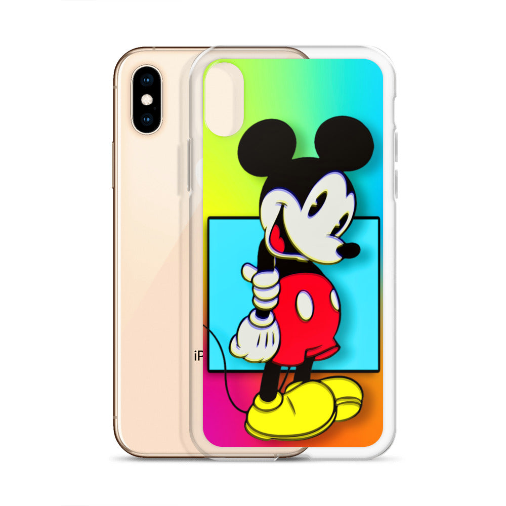 Designer Mickey-Mouse iPhone® Clear Case | Available for most iPhone® models | Wireless Charging Compatible