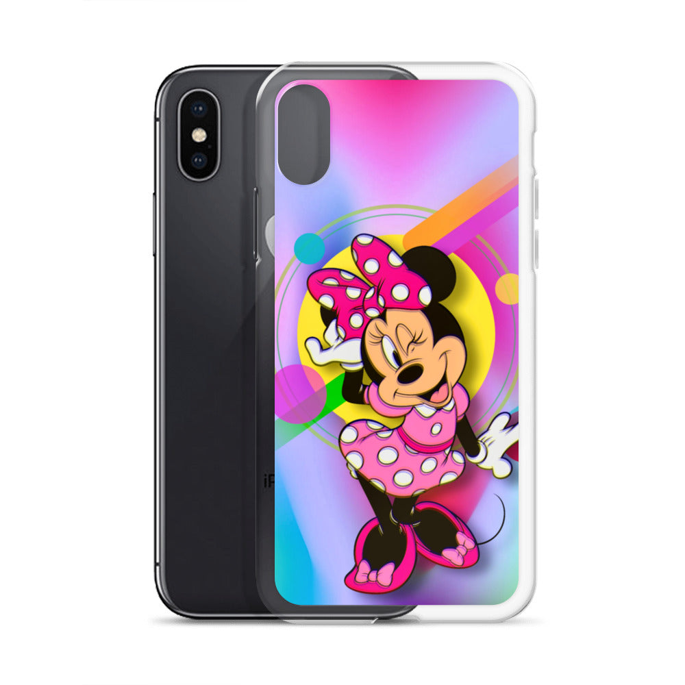 Designer Minnie-Mouse iPhone® Clear Case | Available for most iPhone® models | Wireless Charging Compatible