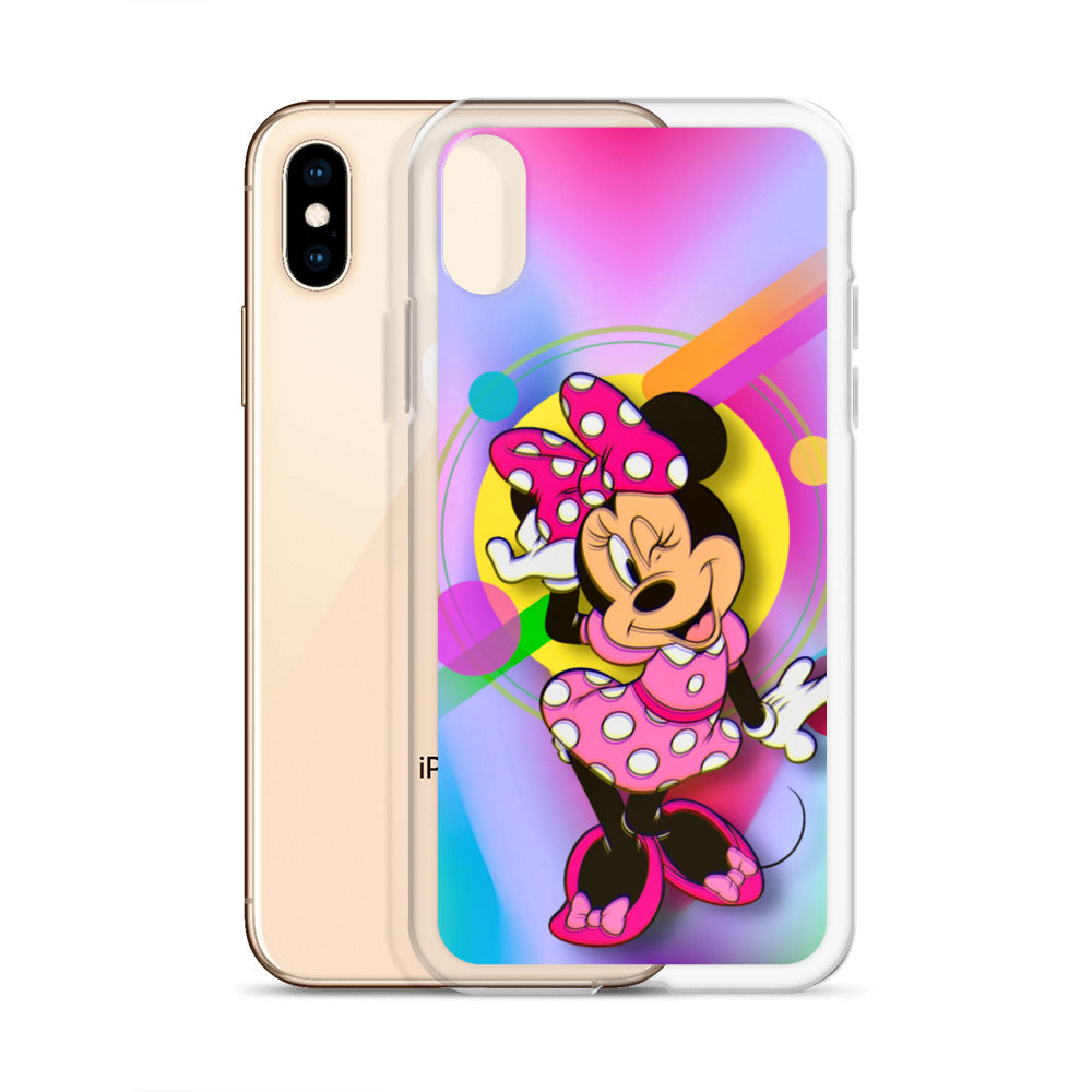 Designer Minnie-Mouse iPhone® Clear Case | Available for most iPhone® models | Wireless Charging Compatible