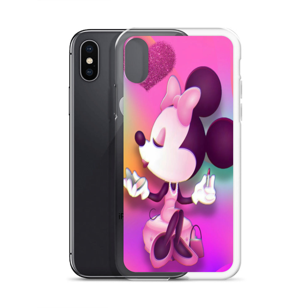 Designer Minnie-Mouse iPhone® Clear Case | Available for most iPhone® models | Wireless Charging Compatible