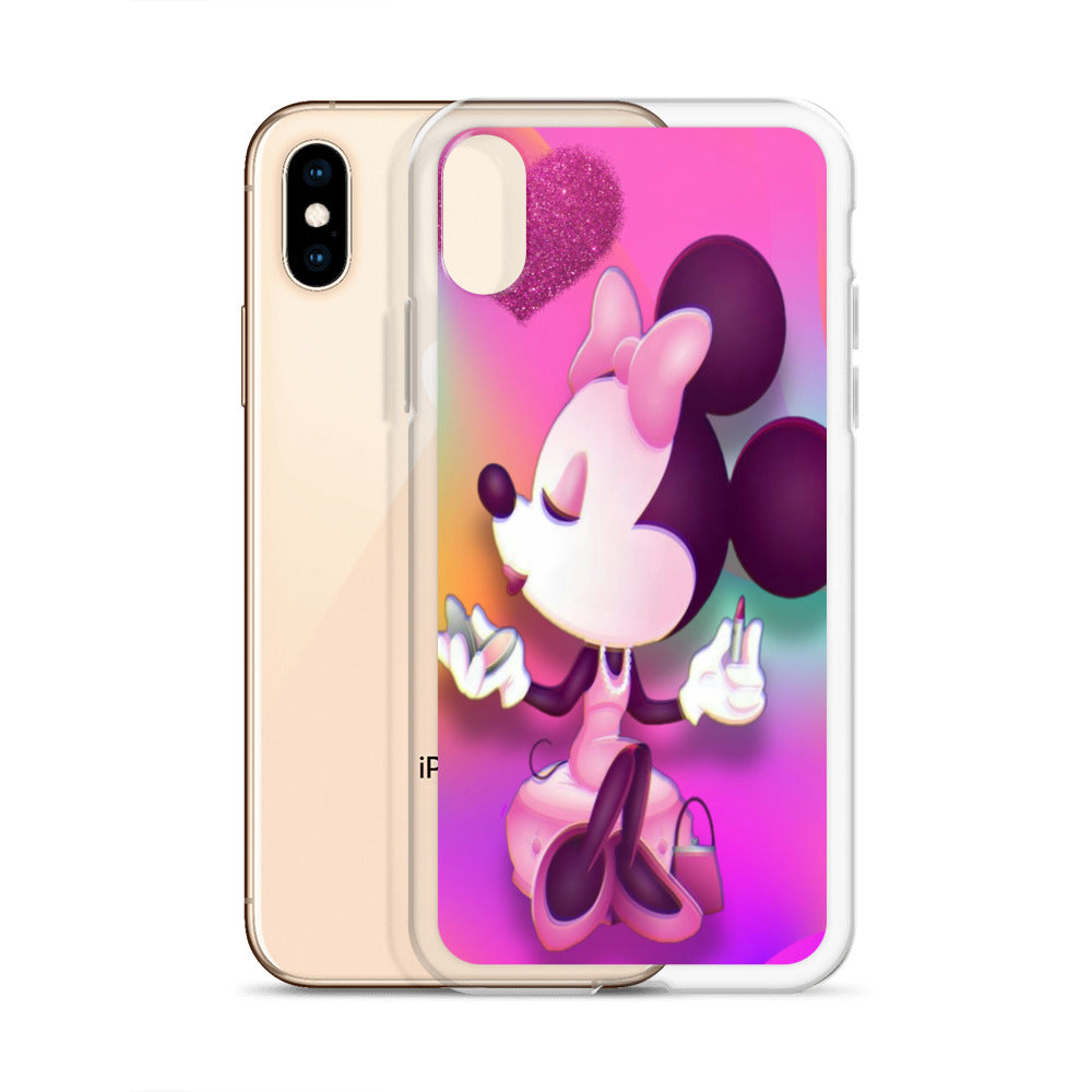 Designer Minnie-Mouse iPhone® Clear Case | Available for most iPhone® models | Wireless Charging Compatible