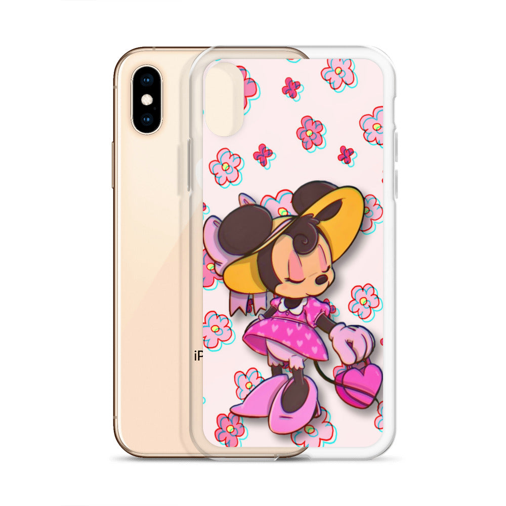 Designer Minnie-Mouse iPhone® Clear Case | Available for most iPhone® models | Wireless Charging Compatible