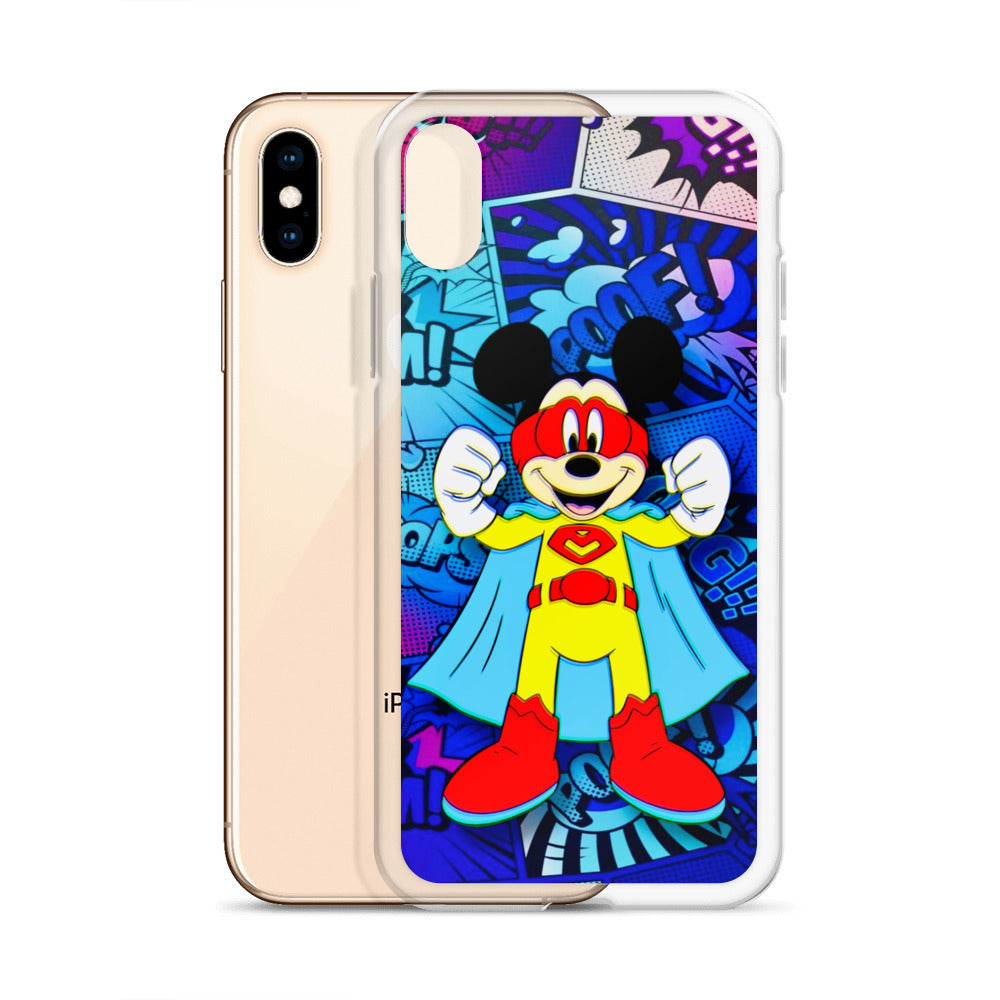 Designer Mickey-Mouse iPhone® Clear Case | Available for most iPhone® models | Wireless Charging Compatible