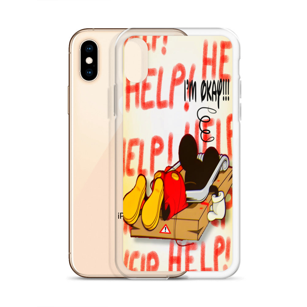 Designer Mickey-Mouse iPhone® Clear Case | Available for most iPhone® models | Wireless Charging Compatible