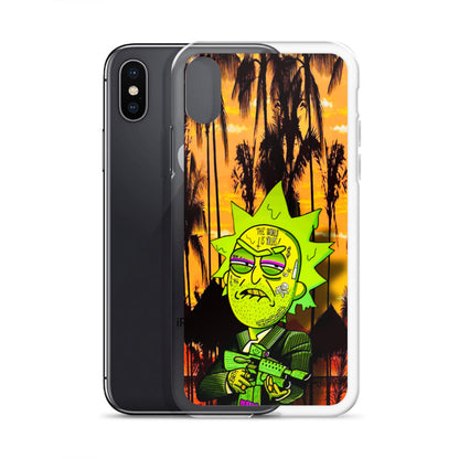 Designer Rick and Morty iPhone® Clear Case | Available for most iPhone® models | Wireless Charging Compatible