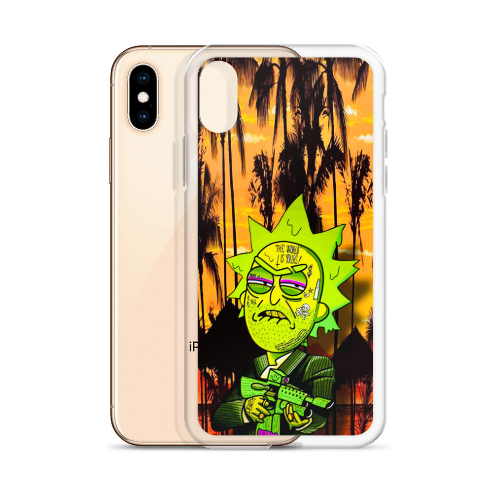 Designer Rick and Morty iPhone® Clear Case | Available for most iPhone® models | Wireless Charging Compatible