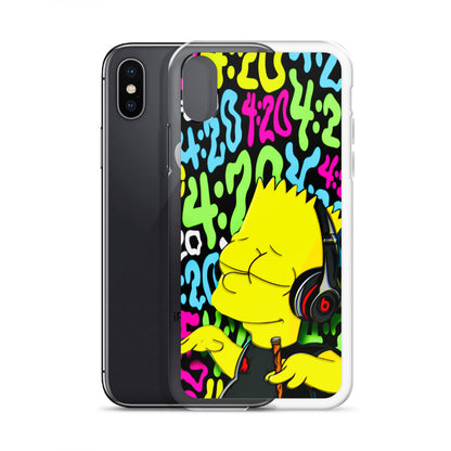 Designer The Simpsons iPhone® Clear Case | Available for most iPhone® models | Wireless Charging Compatible