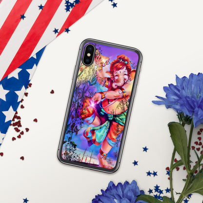 Ganesh Dancing iPhone® Clear Case | Available for most iPhone® models | Wireless Charging Compatible