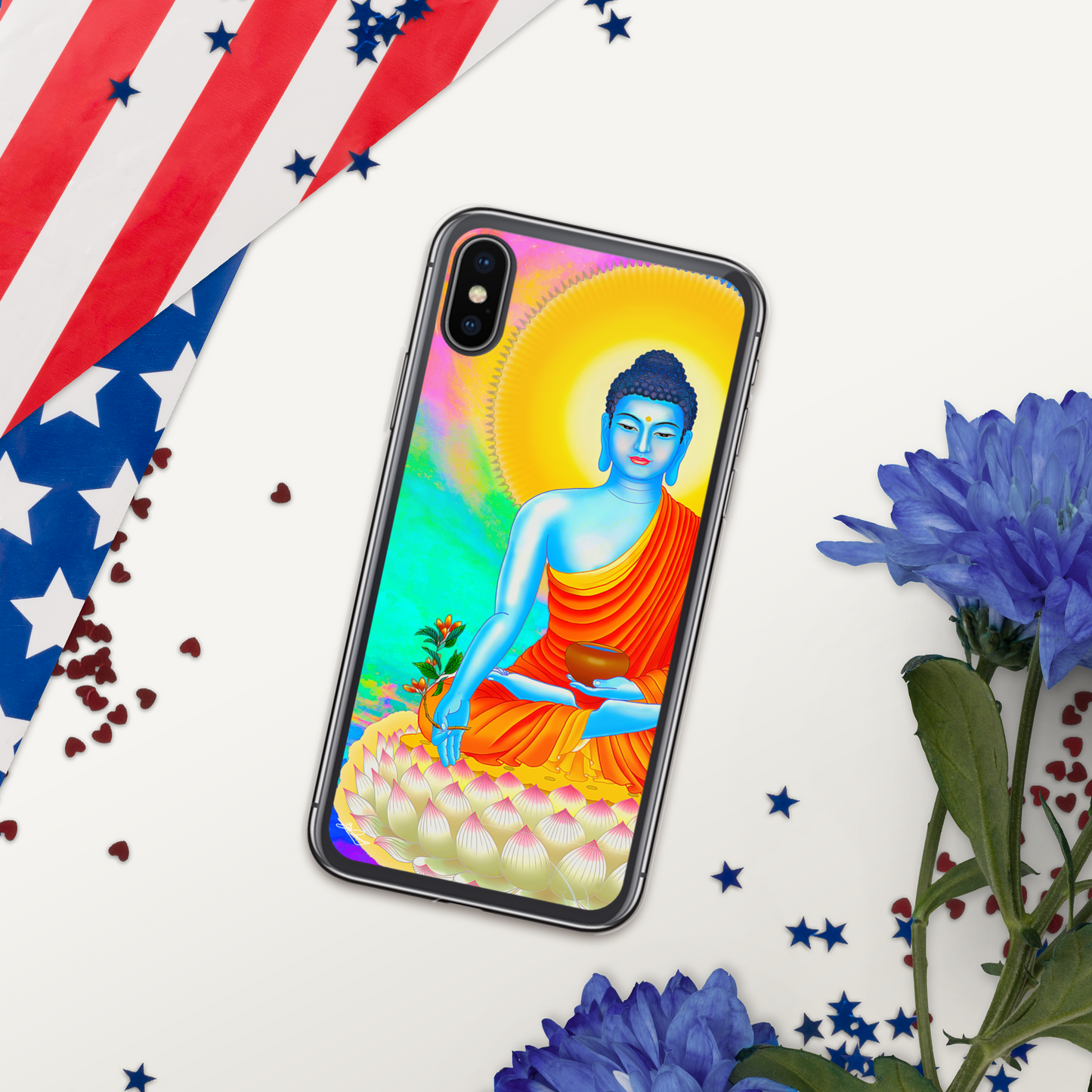 Buddha iPhone® Clear Case | Available for most iPhone® models | Wireless Charging Compatible